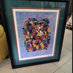 Signed Anatole Krasnyansky Signed Lithograph "To Be or Not to Be" Nicely Framed! 30"X24"