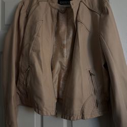 Guess Pale Pink Moto Jacket Ladies XXL