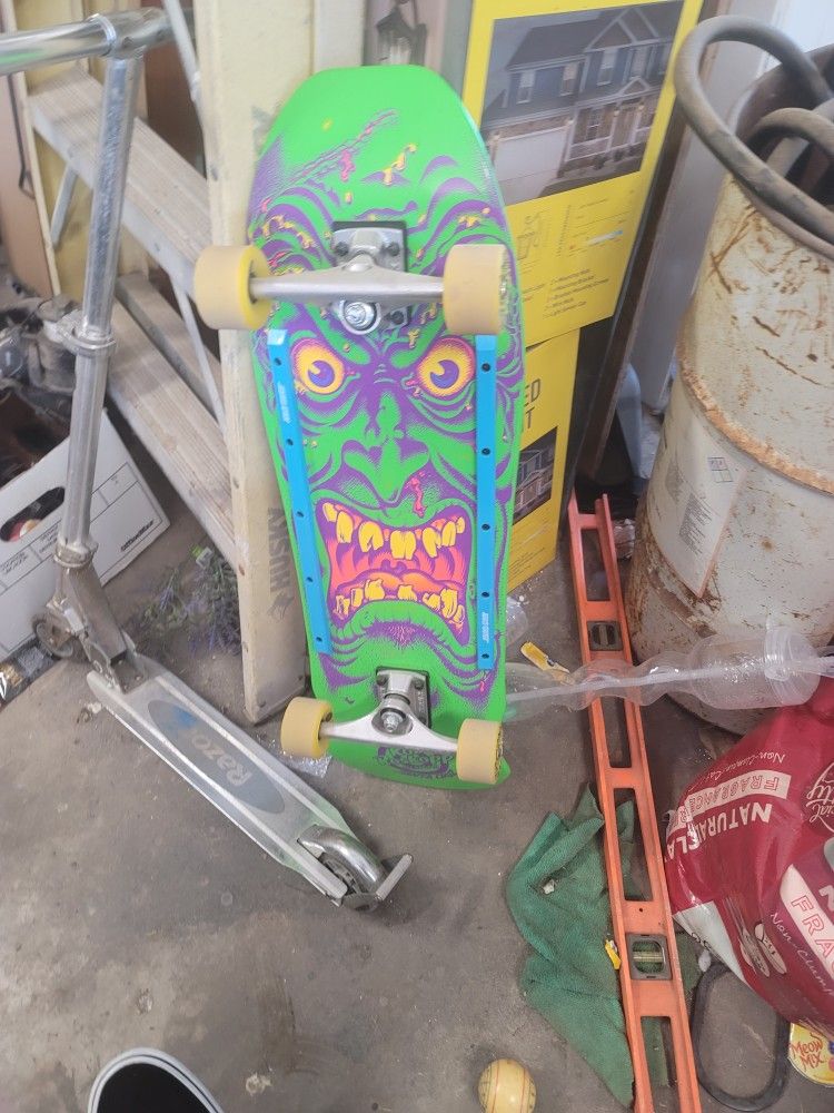 Santa Cruz Rob Roskopp Green Face Reissue Skateboard Deck...
