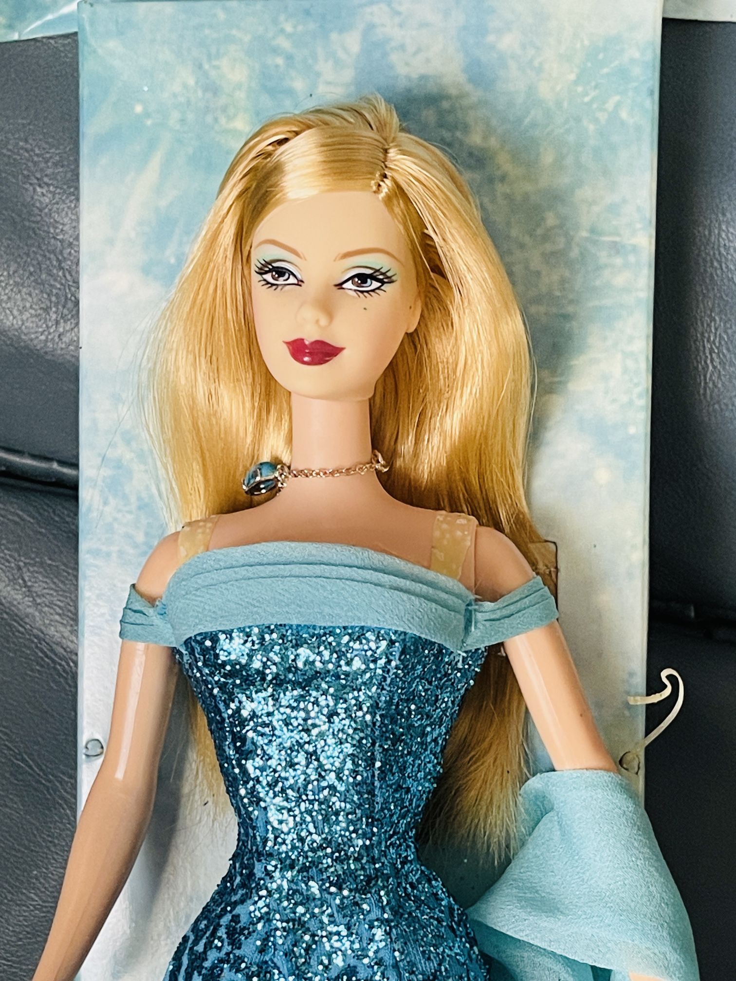 December Turquoise Birthstone Collection Barbie Doll from 2002, Mattel B2397