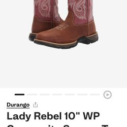 Lady Rebel 10" WP Composite Square Toe
Women's
