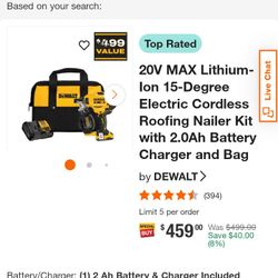 DeWalt Ruffing Nailer Kit 