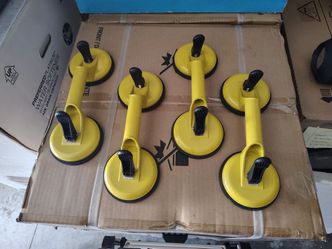Suction cups heavy duty aluminum handle for tile glass metal moving appliances dent puller
