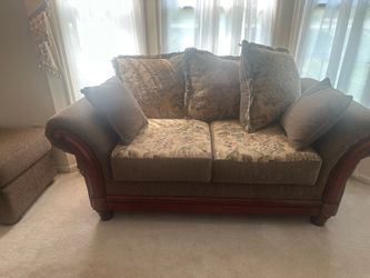 Couches and chair with ottoman