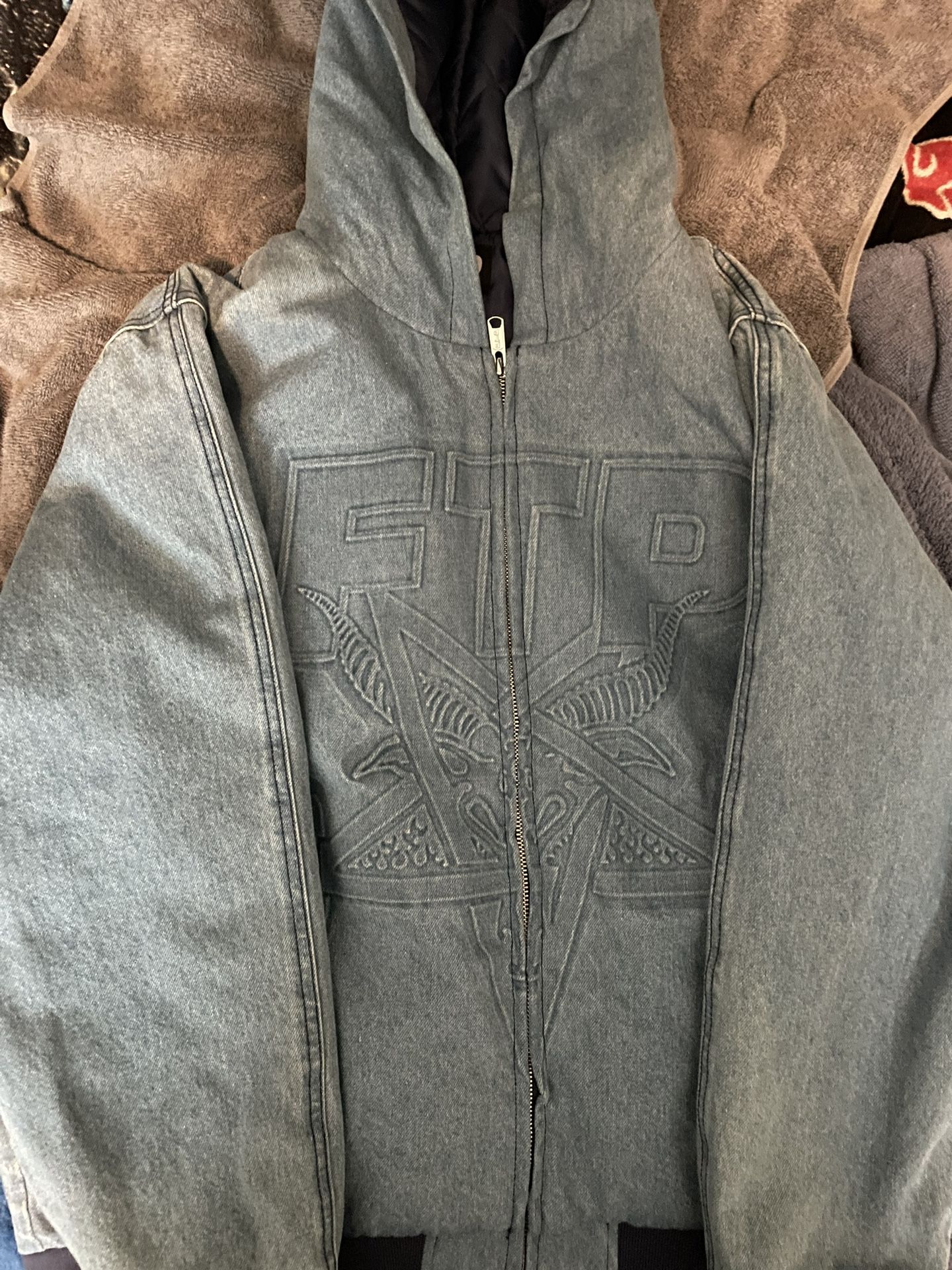 FTP x thrasher hoodie denim