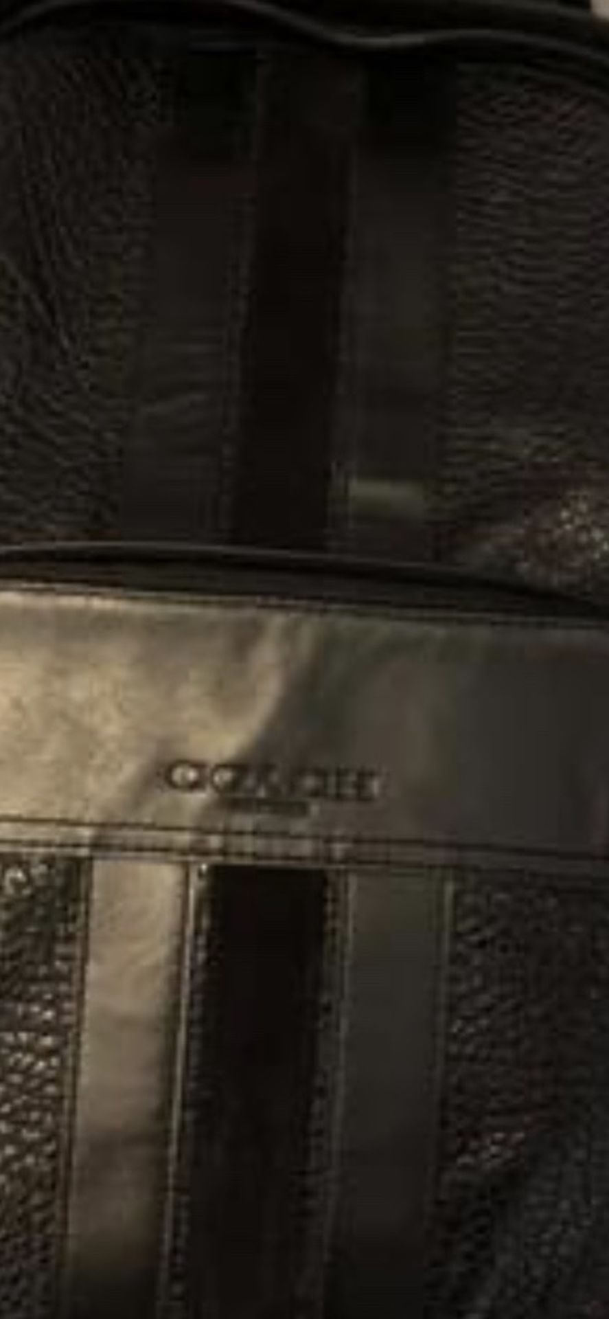 Coach Leather And Suede Backpack