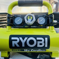 RYOBI 18v CORDLESS COMPRESSOR 