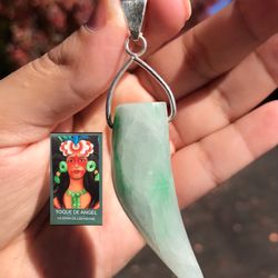 original moon jade and imperial jade pendant from Guatemala