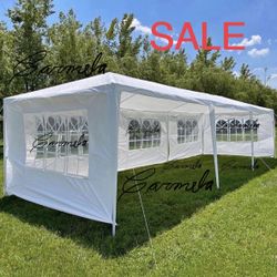 🎉 10x30 wedding party tent 🎂 outdoor canopy teng with 8 side walls white FOR SALE 