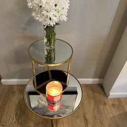 Top Mirror End Table 