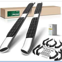 Brand New YHTAUTO 4.25" Running Boards Side Steps Fit Toyota Tundra 2022-2024