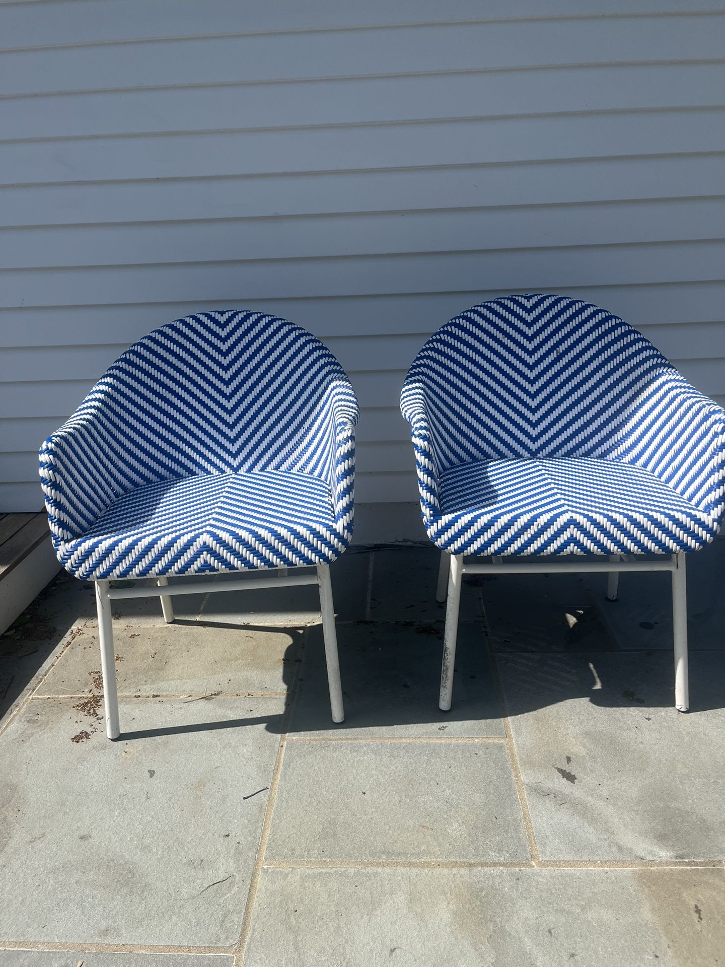 Two outdoor/indoor Lillian August French Café Armchairs