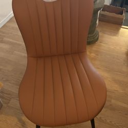 Quentin Brand New Faux Camel Modern Dining Chairs