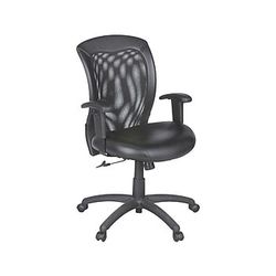 Moving Sale! Staples Global Airflow Mesh Back 100% Leather Manager Chair
