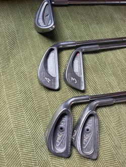 Ping karsten I 3, 4 irons and Eye 2, 4 irons sand wedge