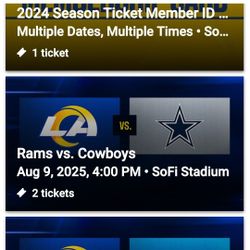 Rams Vs Cowboys & And Rams Vs Chargers