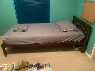 Twin XL Bed Frame with Mattress