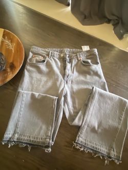 Grey Zara Flare jeans