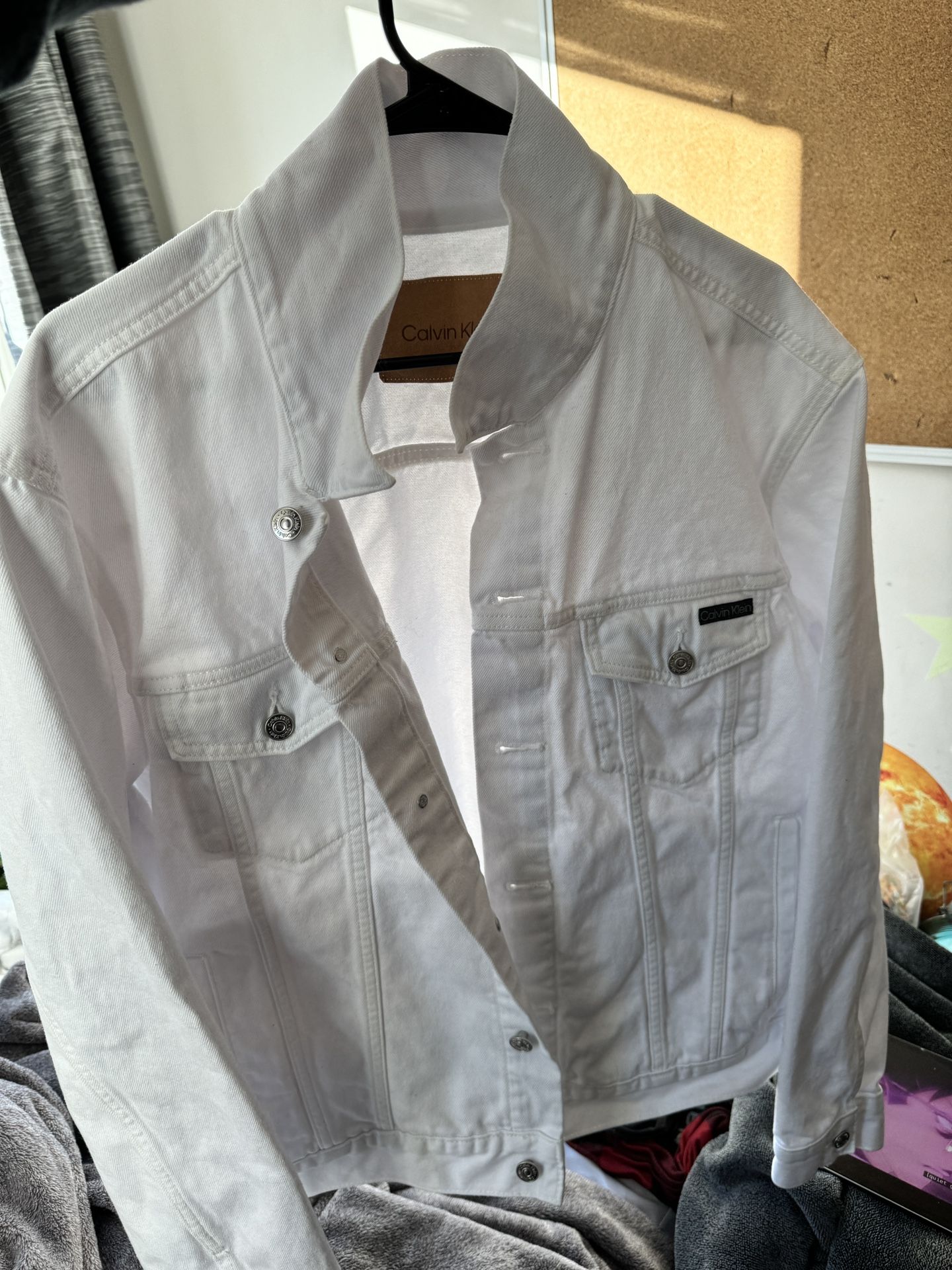 Calvin Klein White Jean Jacket