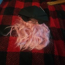 Pink Wig Hat