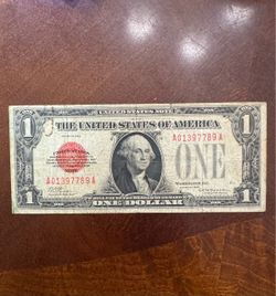 1928 $1 United States Note Red Seal (Puerto Rico)