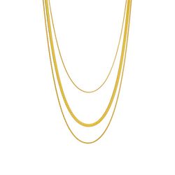 Gold Plated Layered necklace 