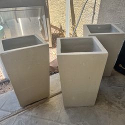 Restoration Hardware Heavy Indoor/outdoor Planters. 3 Available  $200 Each