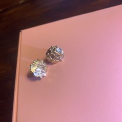 Men’s Nugget Diamond Cut Earrings