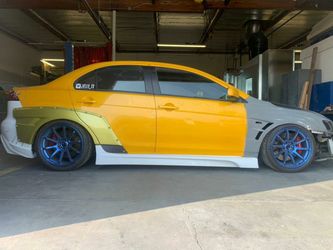 Group A Varis Style side skirts evo x