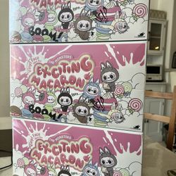 Pop mart labubu The Monsters Tasty Macarons Vinyl Face Sealed Case 6 Blind Boxes.