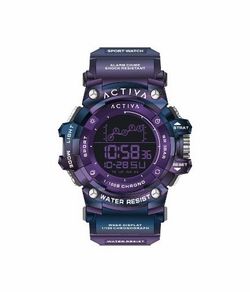 Activa x Invicta Sport Digital 50mm Watch Purple