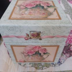 Very Nice Decorative Box Full Of Ladies Goodies 