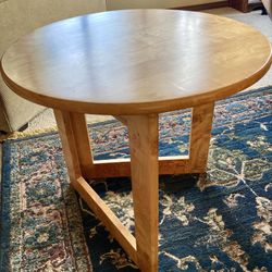 Folding Side Table, Solid Myrtlewood