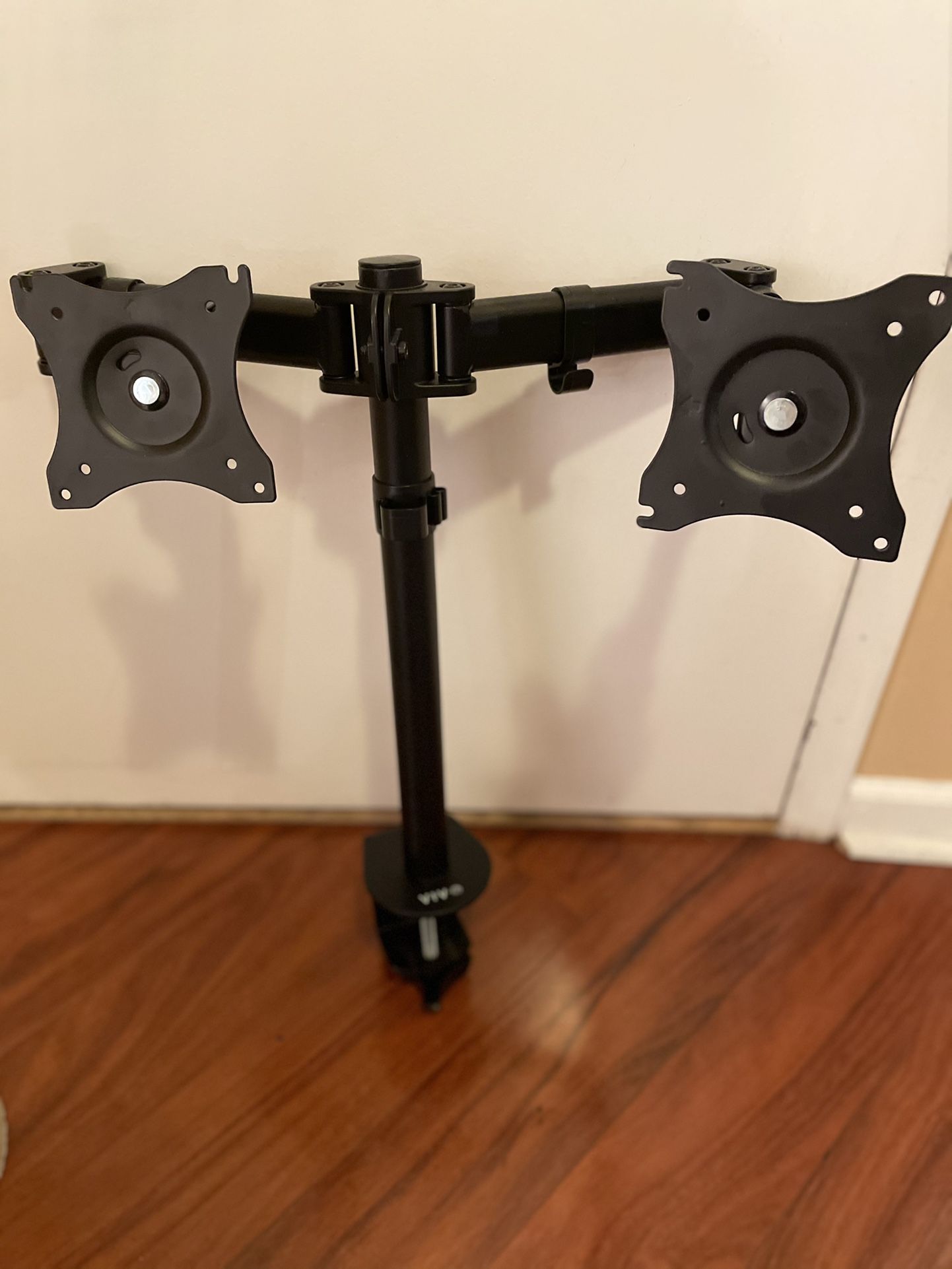 VIVO Dual Monitor Arms Fully Adjustable Desk Mount / Articulating Stand For 2 LCD Screens up to 27"