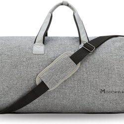 Modoker 2 in 1 Garment Duffel Bag for Travel Grey Color, 45L