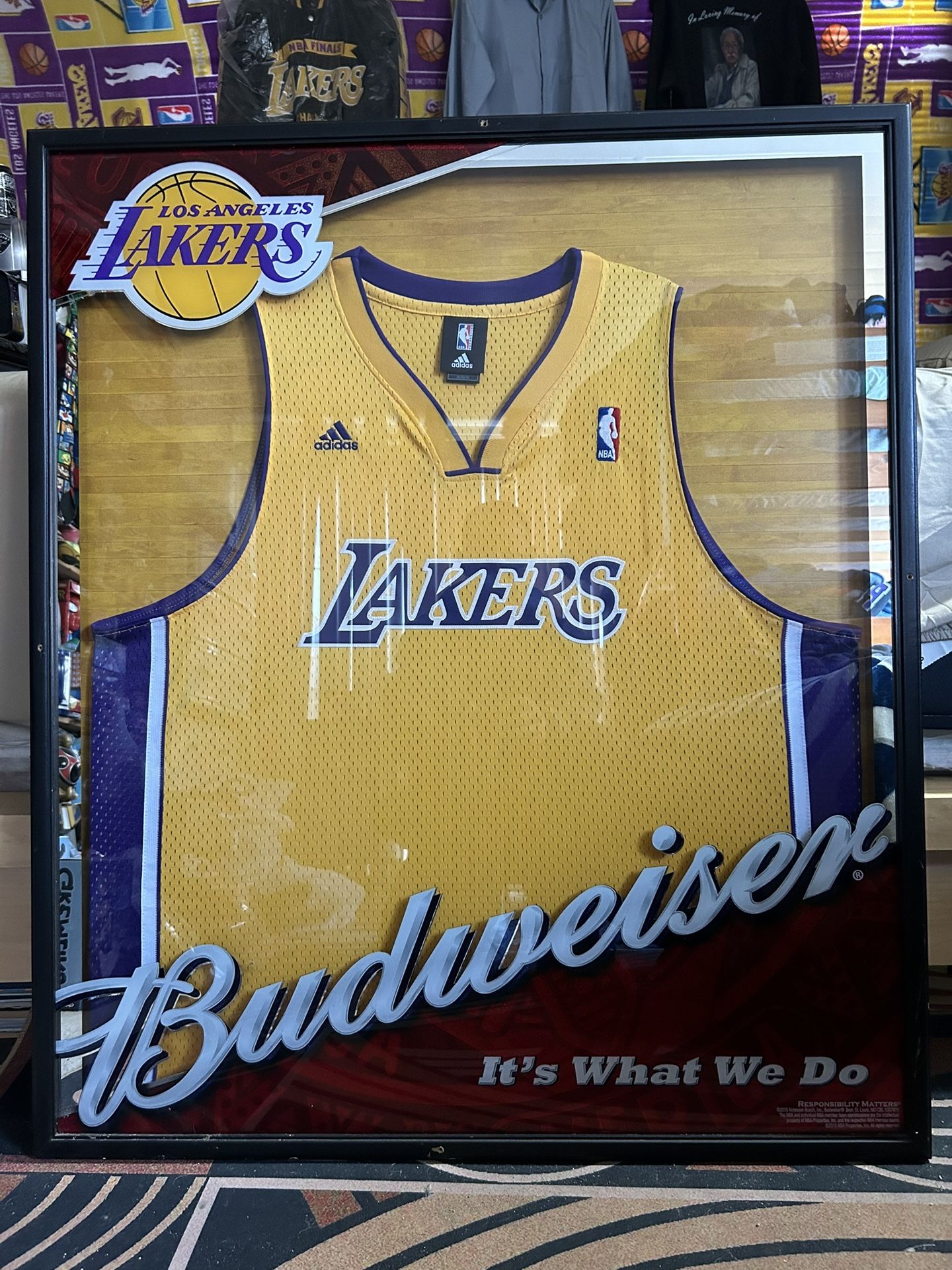Lakers Budweiser Vintage Jersey Frame