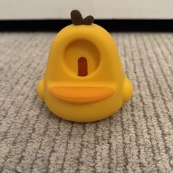 Yellow duck Apple Watch charger stand