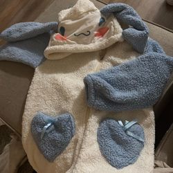 Cinnamon Roll Furry Warm Jumpsuit