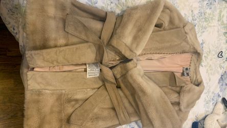 Lilli Ann San Francisco faux fur coat with original belt