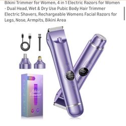Brand New : 4 in 1 Electric Razors for Women