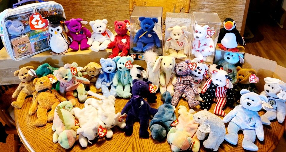Beanie Babies (33) And Beanie Buddies (6)