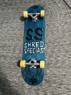 NEW 8” Custom Painted/built Pro Skateboard