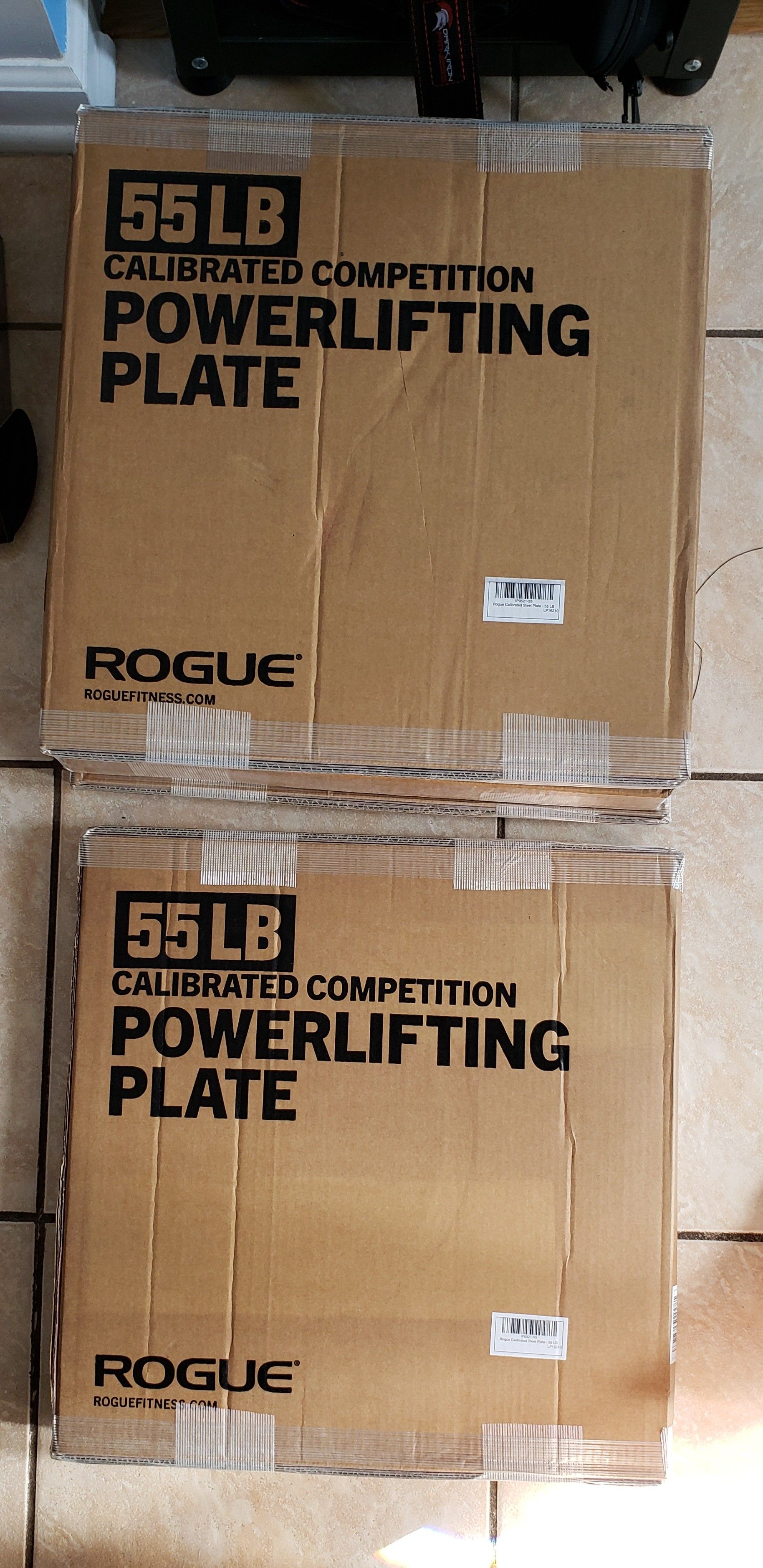 Rogue fitness 55lb calibrated weight plates