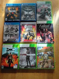 Xbox 360 PS3 and PS4 games all in good shape and work $10 each 75th Ave Indian School no offers no trades serious buyers only please