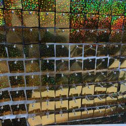 Shimmer Wall Panels In Sparkle Gold Color