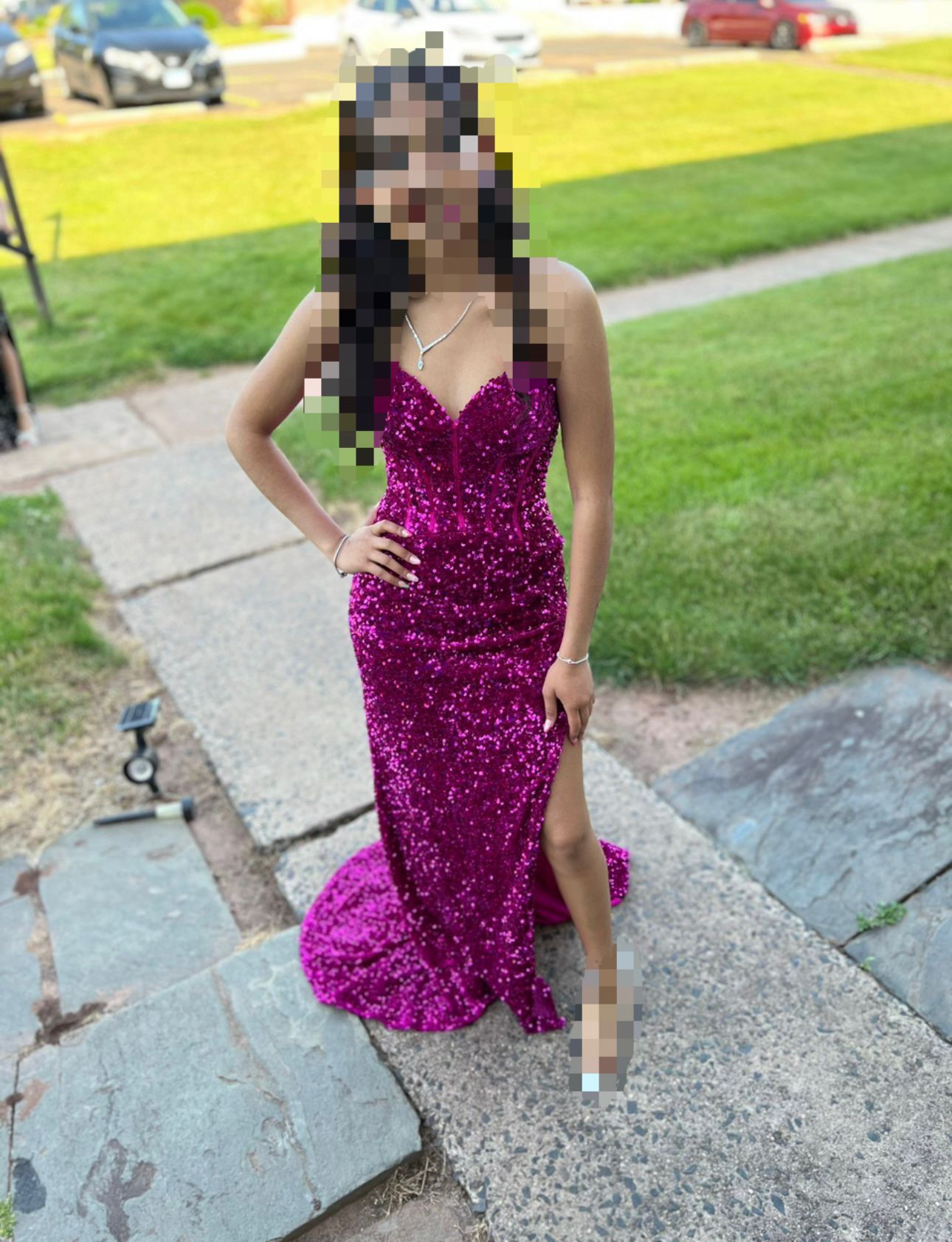 Fuchsia Prom Dress 