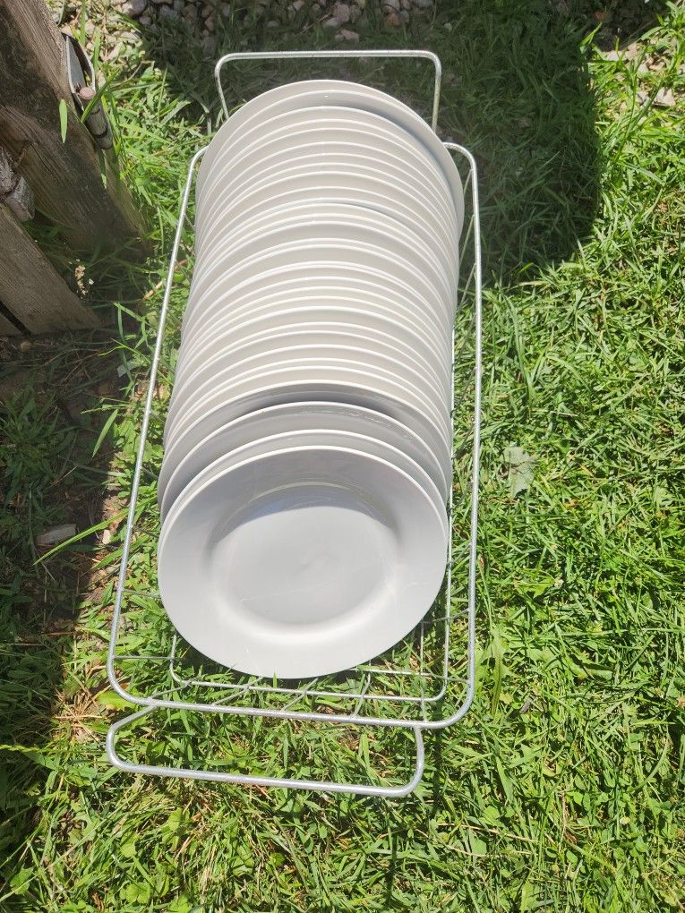 Restaurant Dinner Plates White New 31