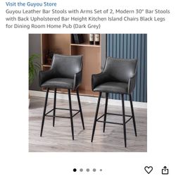 2 Black Bar stool  