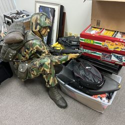 USMC Soldier Decoy Used In Desert storm Military 