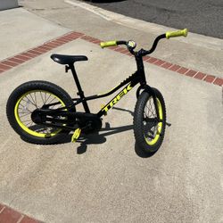 16 Inch Trek Bike With Bike Stand .